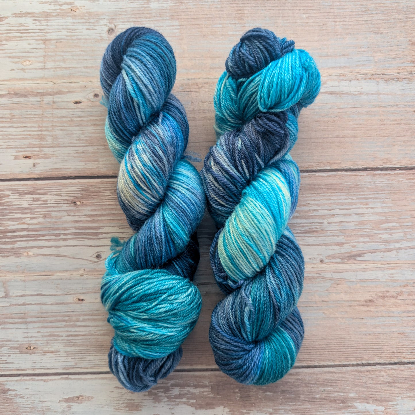Ocean Teal- Purrfect - 4ply /Fingering sock (Nundle)