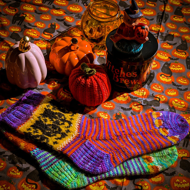 Cat O'Lantern Sock