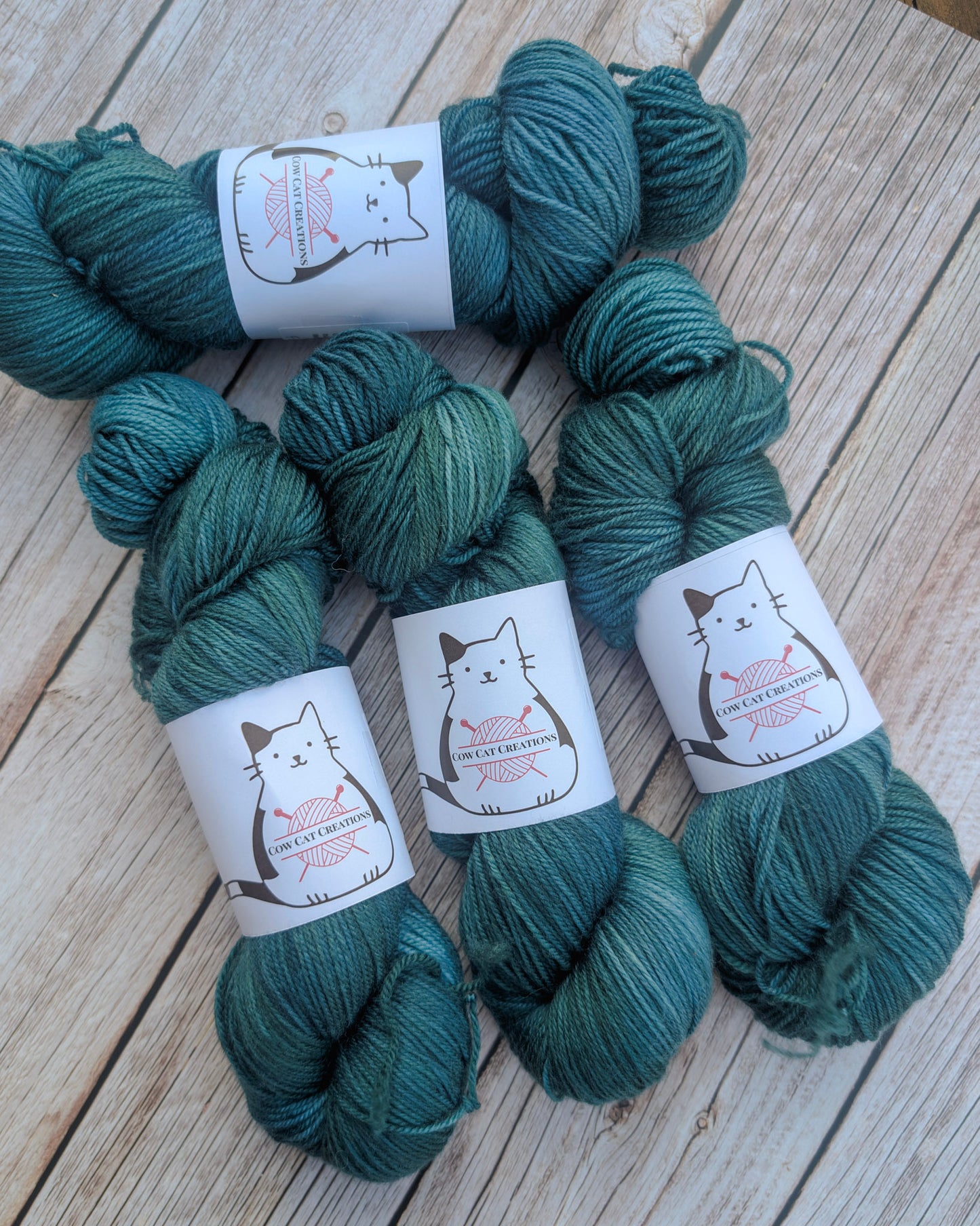 Forest Teal - Purrfect - 4ply /Fingering sock (Nundle)